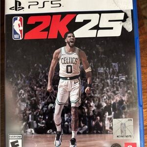 NBA 2K25 for PS5 - Dynamic Red and Black Cover